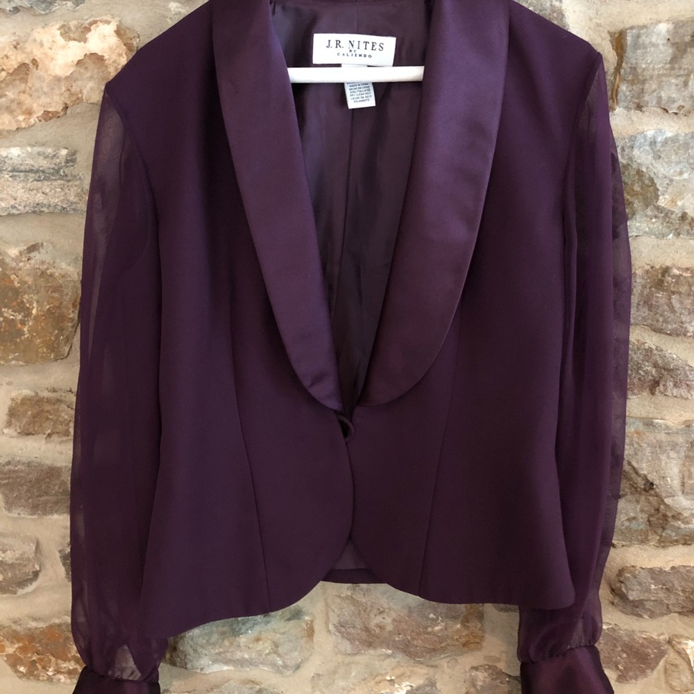J.R Nites by Caliendo : Maroon/Purple Jacket